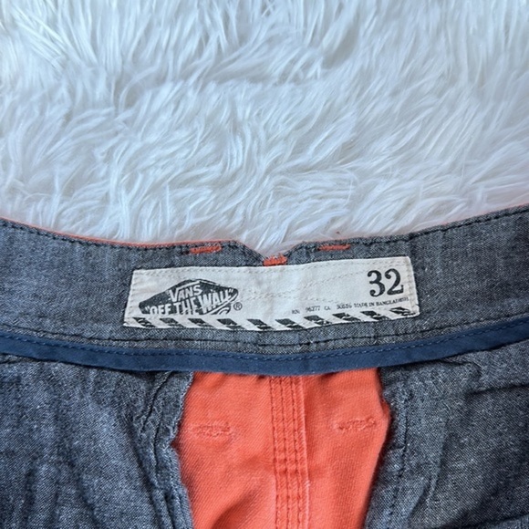 Vans Coral/Orange Denim Style Shorts - Picture 8 of 8